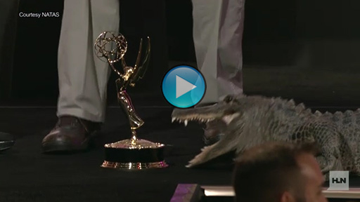 Jack Hanna and Spike at the Emmy Awards